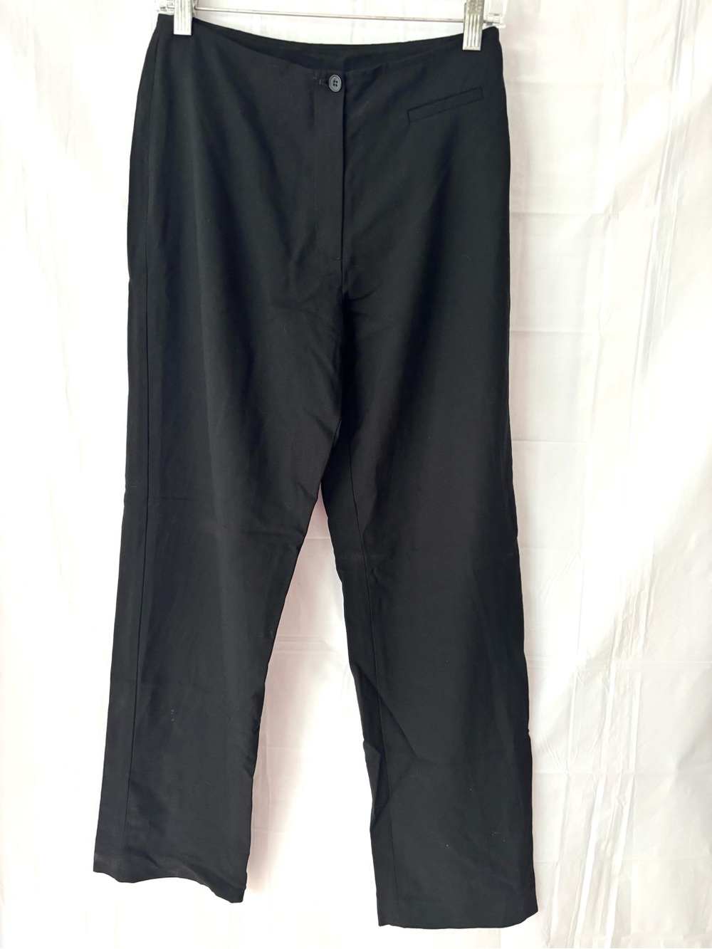 NWOT J. Jill Black Stretch Wool Blend Wide Leg Pants SZ 8